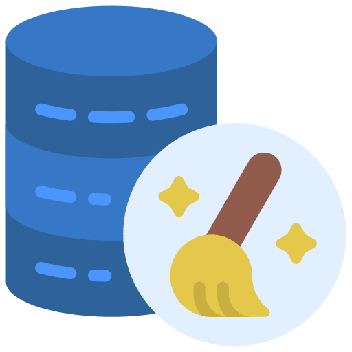 Data cleaning server security data cleaning icon