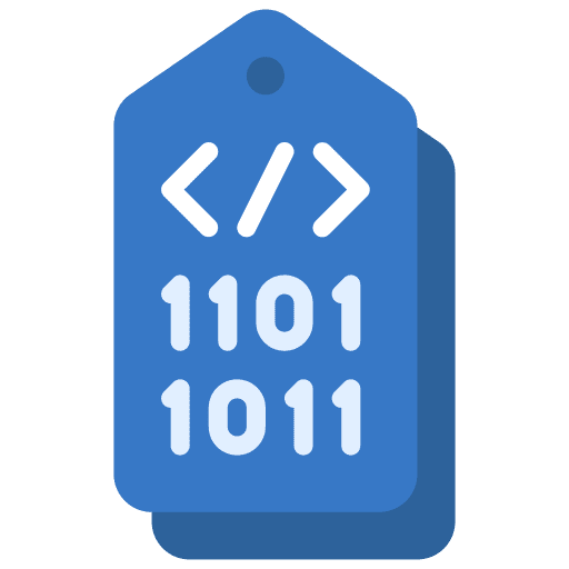 Metadata log format digital seo and web icon