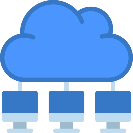 Cloud computing computer cloud computing computers icon