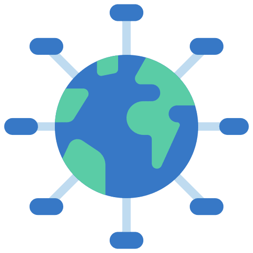 International global international seo and web icon