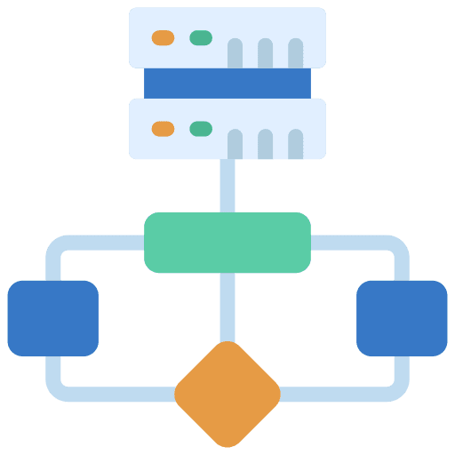 Algorithm element programming server icon