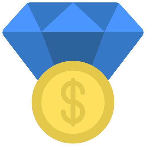 Value values business and finance cost icon