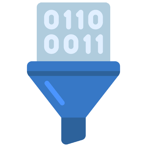 Filtering filtering processing seo and web icon