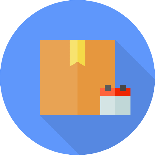 Calendar delivery box box time and date icon