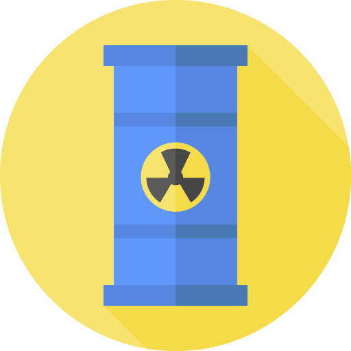 Radioactive barrel container radioactive icon Radioactive barrel container radioactive icon