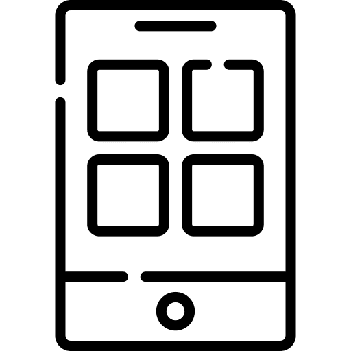 Menu app apps mobile phone icon