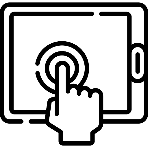 Tap gesture tap hand icon