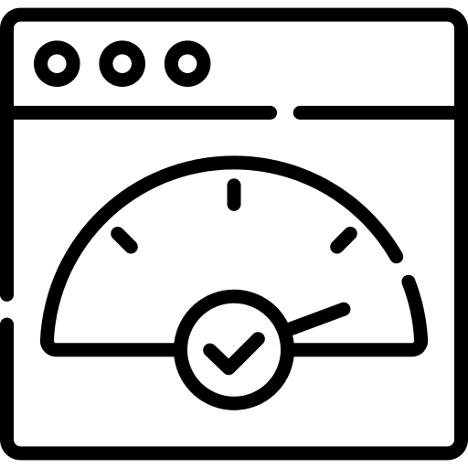 Fast seo website speedometer icon Fast seo website speedometer icon