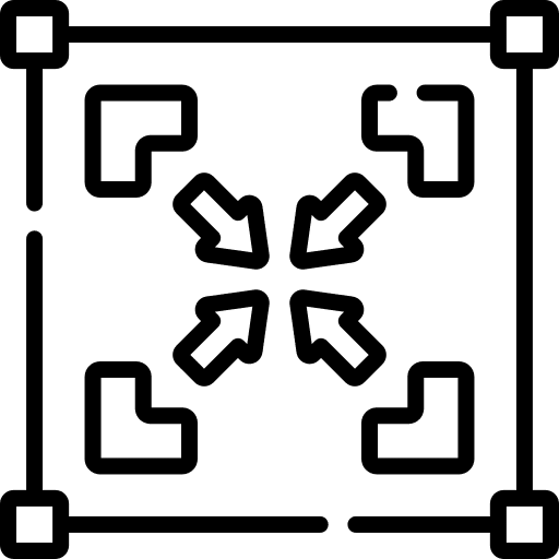 Minimize orientation multimedia direction icon Minimize orientation multimedia direction icon