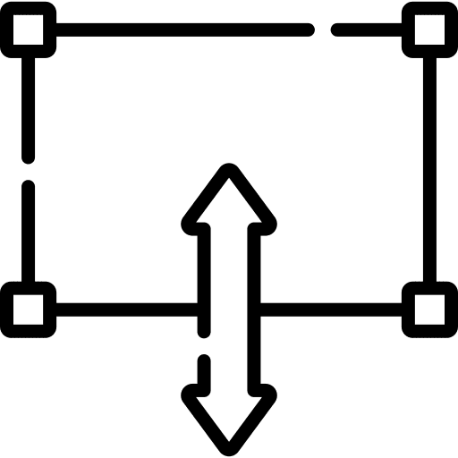 Stretching projection screen arrows corners icon Stretching projection screen arrows corners icon