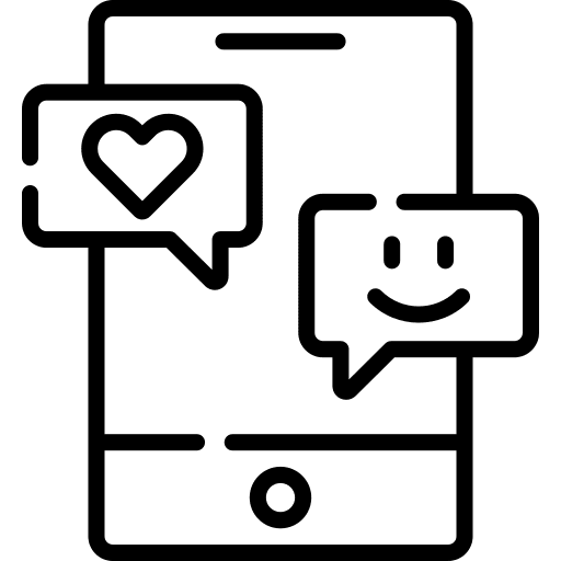 Chat smartphone chat communications icon Chat smartphone chat communications icon