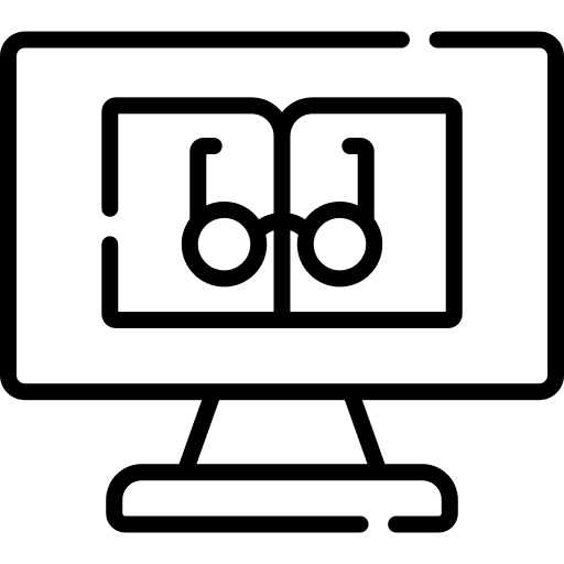 Reading reading electronics book icon Reading reading electronics book icon