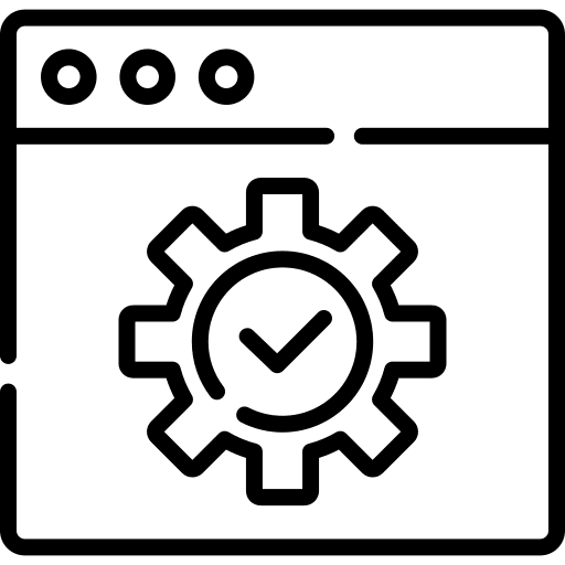 Settings gear seo and web batch icon Settings gear seo and web batch icon