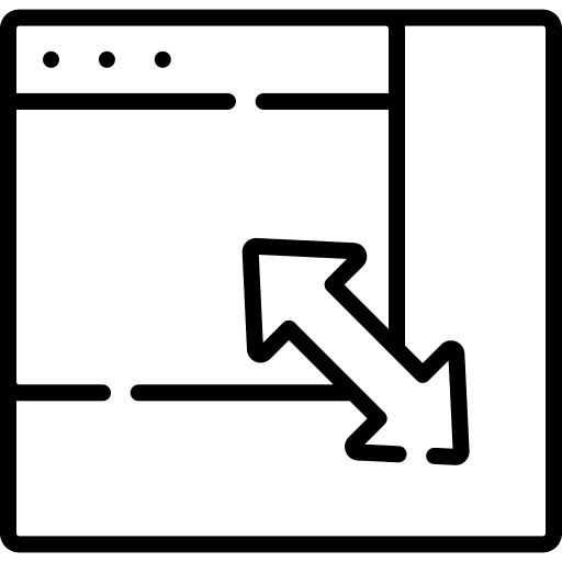 Shrink arrows orientation indicator icon Shrink arrows orientation indicator icon