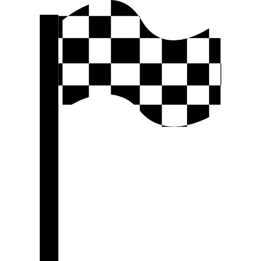 Waving checking flag checking flag waving sports icon