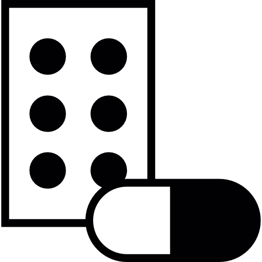 Tablets and pill tablets pills medical icon