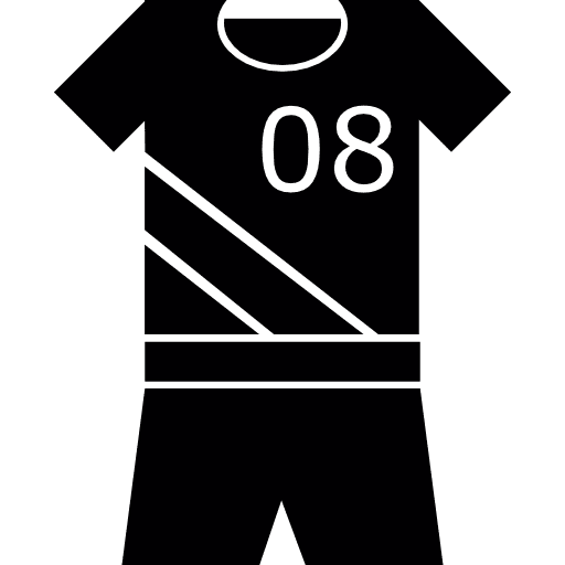 Team uniform uniform trousers t shirt icon