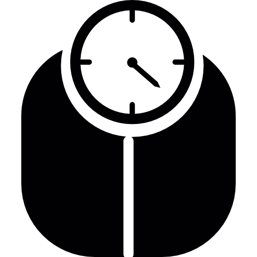 Weighed pointing heavy weight tools and utensils weight diet icon