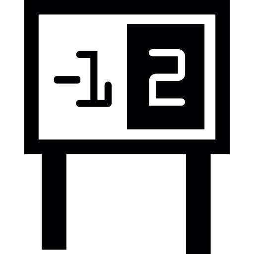 Final score results sports match icon