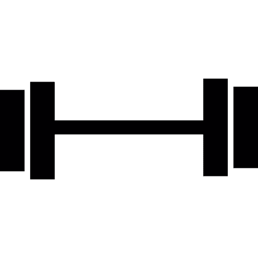 Weights silhouette gym gym equipment sports icon