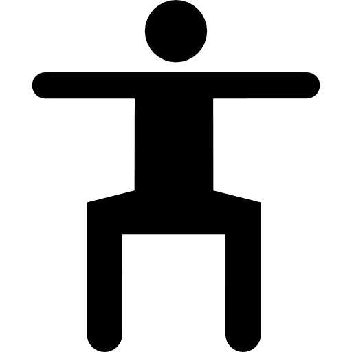 Exercising man excercising sports excercise icon