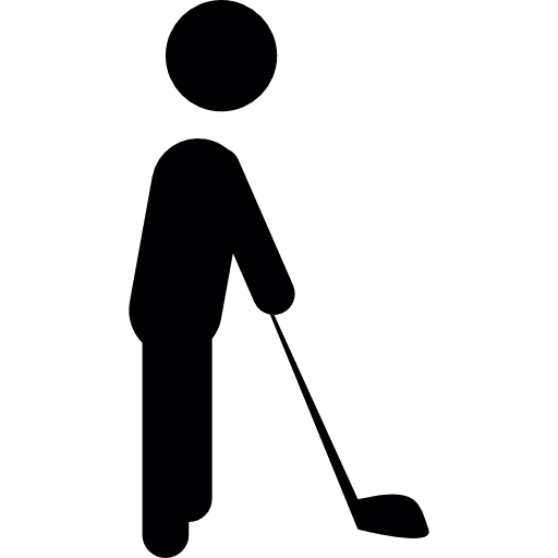 Golfer golfing golf club golfer icon