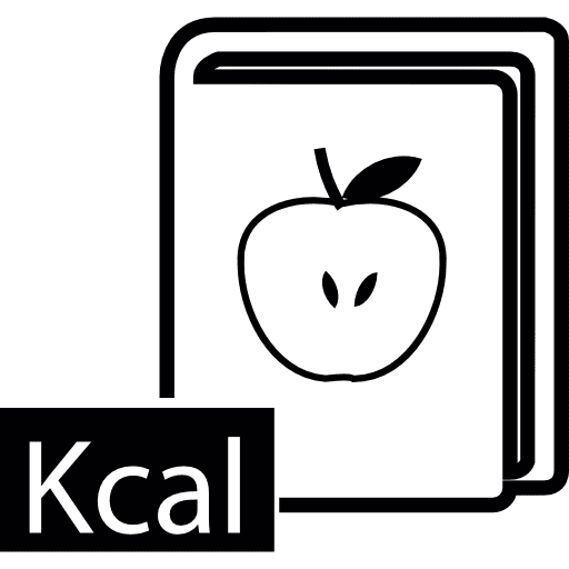 Healthy food diet calories book diet icon