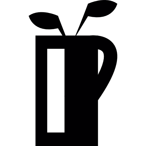 Golf bag iron sports bag icon