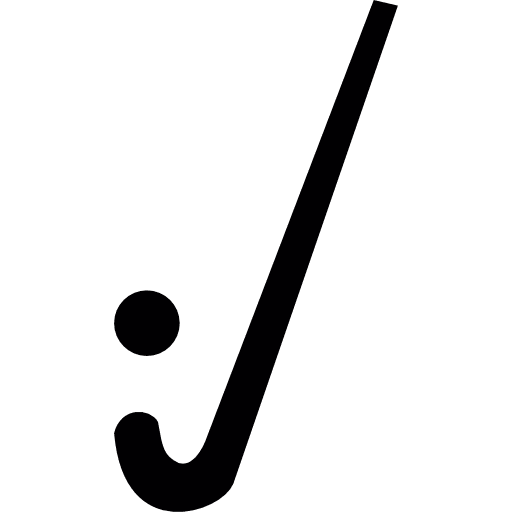 Hockey stick with ball hockey equipment hockey sports ball icon