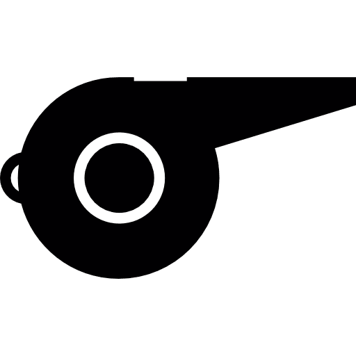 Referee whistle sport football referee alert icon