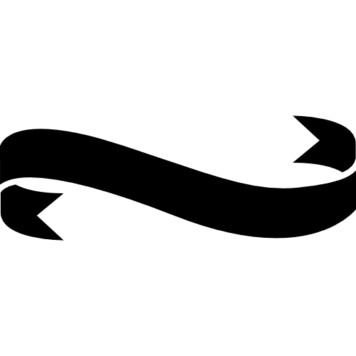 Ribbon black banner black shapes band icon