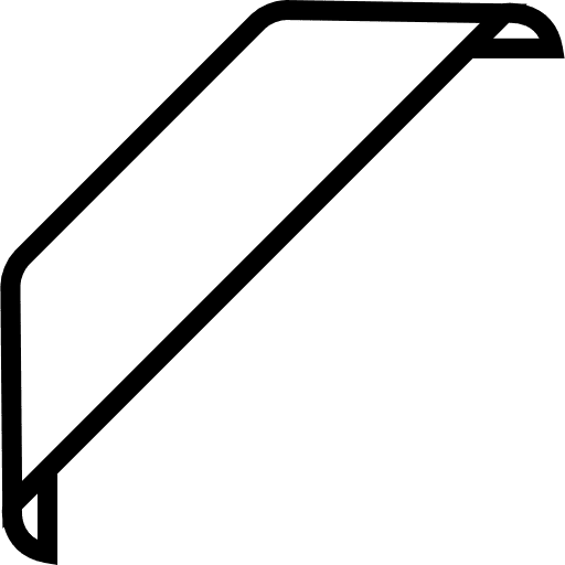 Ribbon for an angle ribbons white corner icon