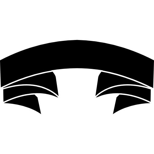 Ribbon in black version black title ribbon icon Ribbon in black version black title ribbon icon