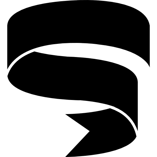 Ribbon swirl silhouette swirl ribbon silhouette ribbon icon