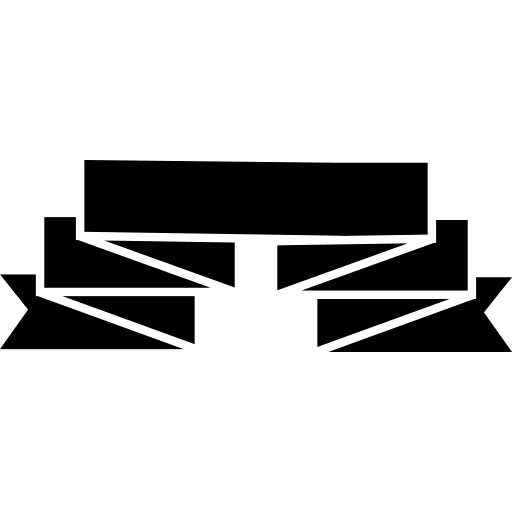 Folded ribbon variant folds banner ribbon icon Folded ribbon variant folds banner ribbon icon