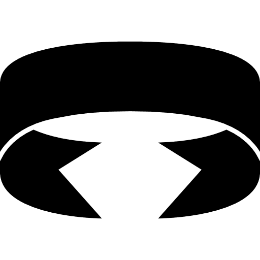 Ribbon circle in perspective circle ribbon black icon Ribbon circle in perspective circle ribbon black icon