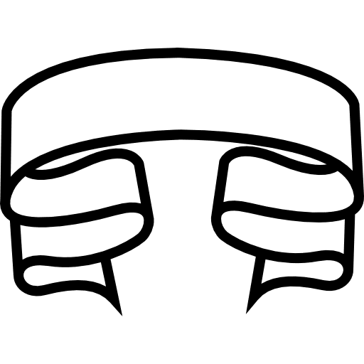 Ribbon outline shape ribbon banner icon Ribbon outline shape ribbon banner icon