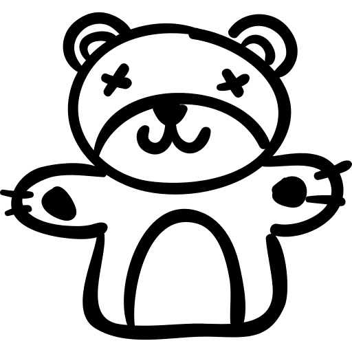 Bear toy objects object animals icon