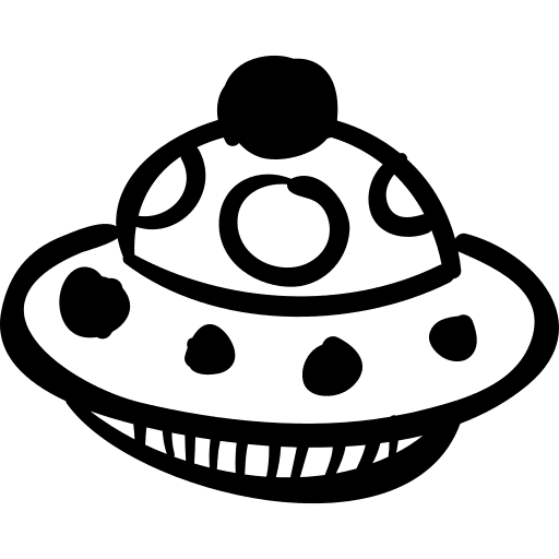 Rounded ufo transport object icon