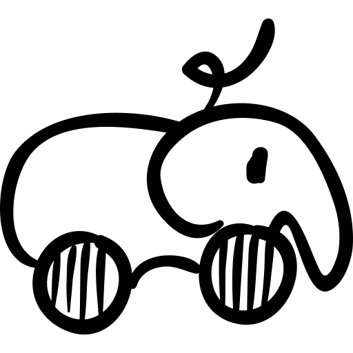 Animal elephant animals wheels icon