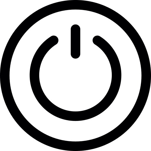 Power power shutdown power button icon
