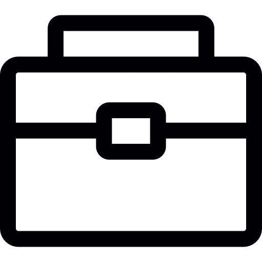 Suitcase case briefcase portfolio icon