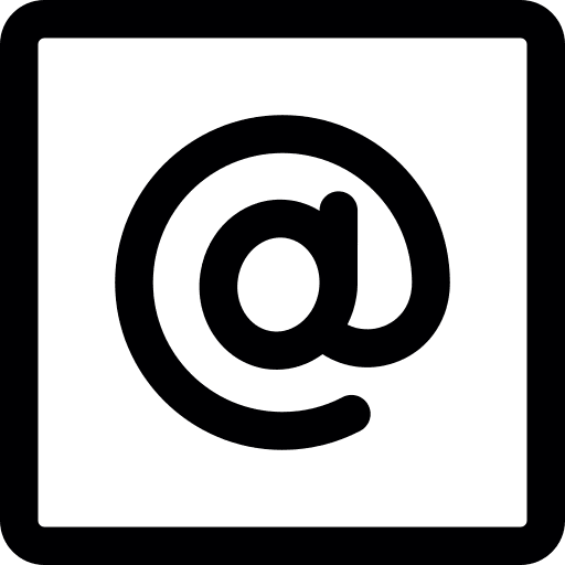 Square mail emails square icon