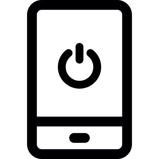 Cellphone power button mobile phone smartphones icon