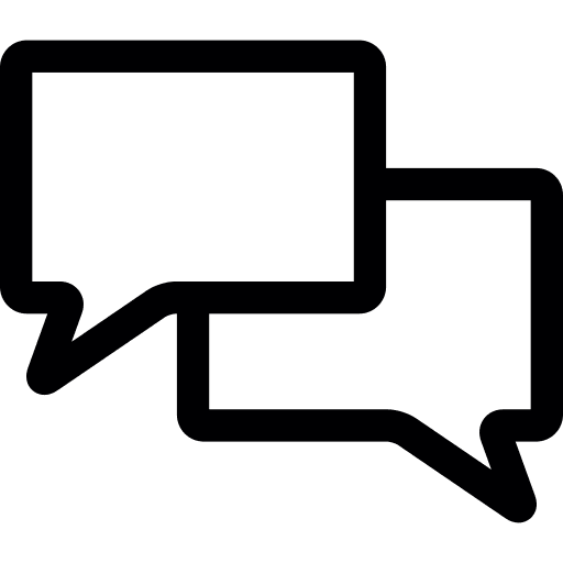 Chat bubbles speech balloon interface chat bubble icon