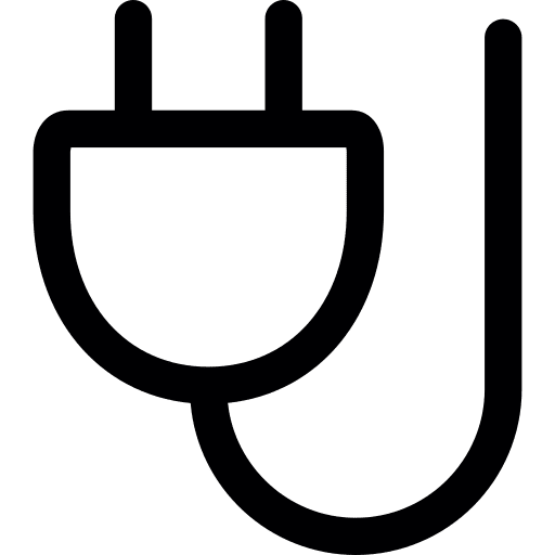 Electricity plugging electricity plugs icon