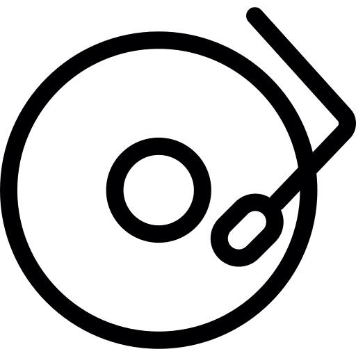 Lp player disc discs vinyl icon