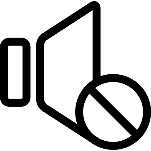 Music muted interface music icon