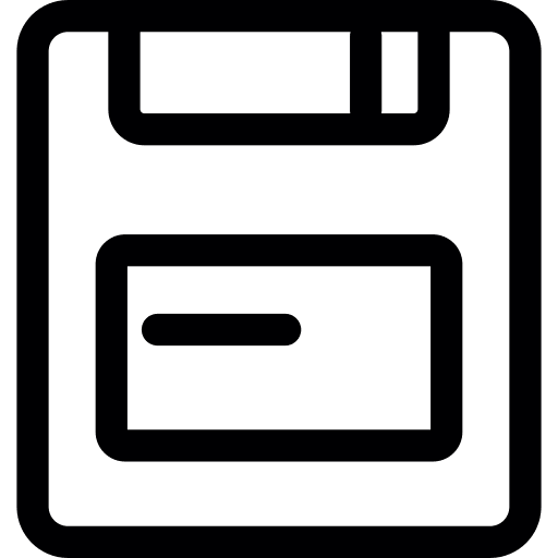 Diskette save file diskette technology icon