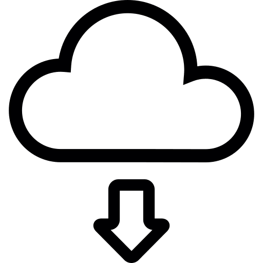 Downloading interface down arrow down arrows icon